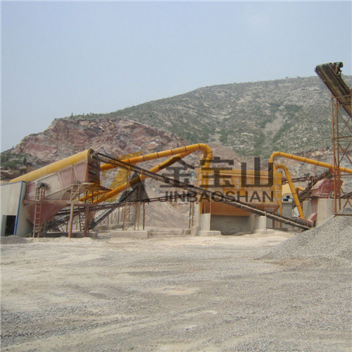 吉林白山时产300吨石灰石生产线现场